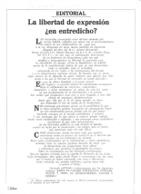 La libertad de expresión ¿en entredicho?