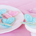 Mariposas glaseadas completamente comestibles