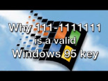¿Por qué 111-1111111 es un número de serie de Windows 95 válido? [ENG]