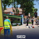 Herido muy grave el conductor de un patinete tras chocar contra un puesto de melones en Getafe