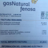 Por 0,12 euros de consumo, 41,29 euros de factura. Robo permitido 'made in Spain'.