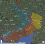 Mapa de evolución de la guerra de Ucrania desde 2022 hasta hoy. Un pequeño análisis