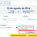 Cómo facturé un viaje low cost Barcelona-Sevilla sin pagar la tasa de facturación anticipada