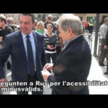 Alfonso Rus sugiere que los minusválidos usen cuerdas para acceder al nuevo paseo de Ontinyent (VAL)