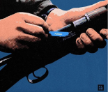 El follow en la escopeta y otras Ilustraciones de Kevin Lau