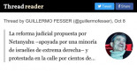 Guillermo Fesser sobre la reforma judicial de Netanyahu en el marco del conflicto
