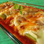 Canelones de puerro light