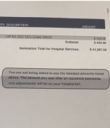 Menos 2 horas en un hospital de Estados Unidos: 41.297 dólares