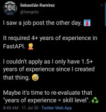 Me falta experiencia para este puesto