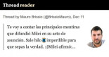 Mentiras que difundió Milei en su acto de asunción