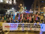 Protesta multitudinaria en Barcelona por la derogación inmediata y real de la reforma laboral