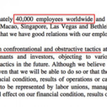 Eurovegas: puestos de trabajo falsos y otras mentiras