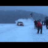 Helicóptero persiguiendo a Dani Sordo en el Rally de Montercarlo