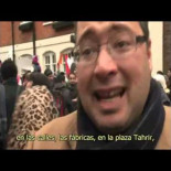 Video de un protestante egipcio