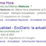 [Twitter] El Economista y El Mundo están haciendo Adwords por la palabra "noticias"