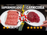 Comparación de la carne de un supermercado y la de carnicería