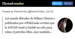 Los emails de Hillary sobre Gadaffi