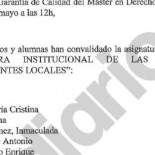Políticos del PP y cargos de confianza del Gobierno aprobaron asignaturas del máster de Cifuentes con actas falsificadas