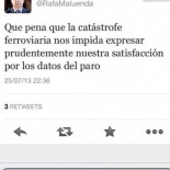 Un diputado del PP valenciano sufre por el accidente de Santiago