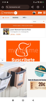 Esto es lo que veo en el móvil al entrar en meneame