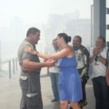 La Palmera de la Virgen explosiona diez minutos antes de lo previsto y deja varios heridos