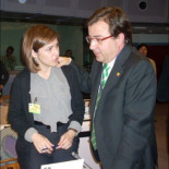 El Presidente de la Junta de Extremadura discute con Almunia sobre Software Libre