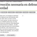 La razón rectifica sus informaciones sobre Tania Sánchez