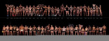 Variaciones corporales de los atletas olímpicos y profesionales. Foto de Howard Schatz