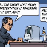Steve Jobs lanza la gran bomba [COMIC]