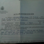 Confiscación de careta Anonymous durante el #25S