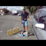 Coche diésel funcionando con aceite de girasol al 50%