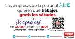 ¿Qué propone CCOO para los sábados?