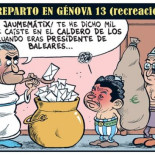 Reparto de sobres (Viñeta de Vergara en eldiario.es)