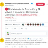 No, el Gobierno del PSOE no ha vuelto a apoyar las Olimpiadas Científicas