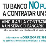 El banco no puede obligarte a contratar seguros