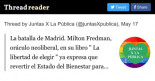 La batalla de Madrid. El programa de Milton Friedman para 'cargarse' los servicios públicos