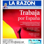 Portada de La Razón del #29M