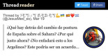 ¿Qué hay detrás del cambio de postura de España sobre el Sahara? ¿Por qué justo ahora? ¿No enfadará esto a los Argelinos? HILO