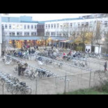 Parking de bicicletas de un colegio holandes