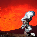 Nunca has estado tan cerca de la boca de un volcán