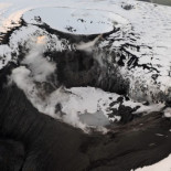 Erupción en Eyjafjallajökull. Una erupción explosiva de gran alcance está en curso